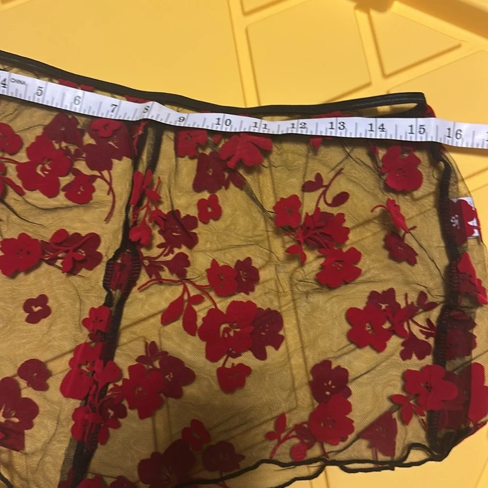 Sheer Black and red bralette and underwear set BNWT - Picture 5 of 5